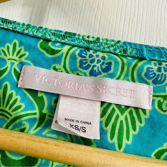 Victoria’s Secret Coverup Mini Dress Boho Summer Tropical Beach Vacation Small - Picture 5 of 7